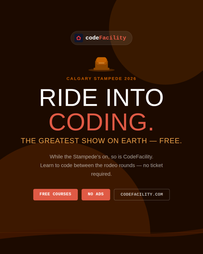 CodeFacility Calgary Stampede Instagram post